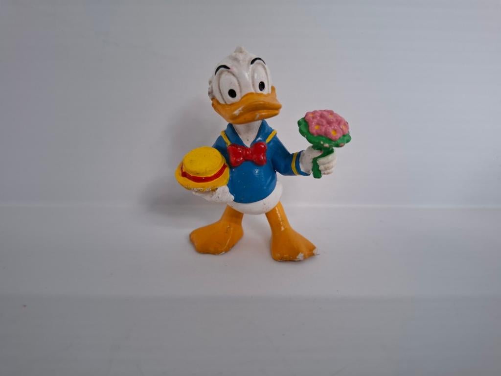 Vintage Bully figuurtje Donald Duck Walt Disney 1984, Verzamelen, Disney, Ophalen of Verzenden, Donald Duck, Gebruikt, Beeldje of Figuurtje