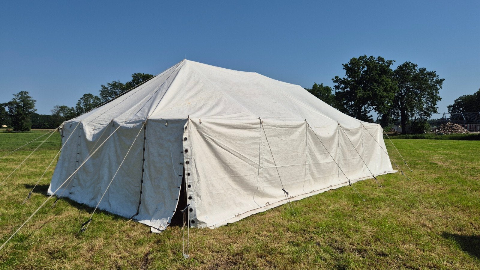 Te koop: Grote partytent / evenemententent 10 x 5, Tuin en Terras, Partytenten, Gebruikt, Partytent, 2 meter of meer, 8 meter of meer