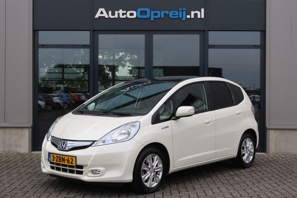 Honda JAZZ 1.4 Hybrid Elegance AUTOMAAT Clima, Panoramadak, Auto's, Euro 5, Gebruikt, 4 cilinders, Origineel Nederlands