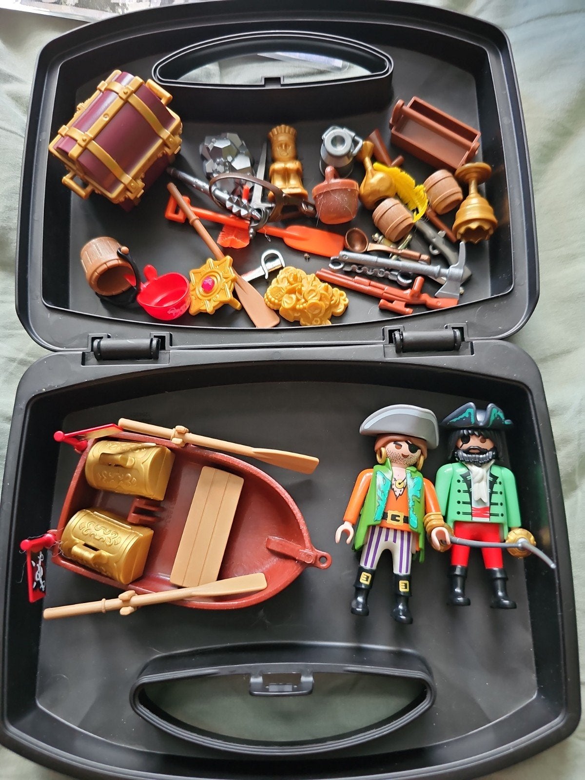 Playmobil Piraten Koffer met Figuren en Accessoires, Pirates, Gebruikt, Complete set, Ophalen of Verzenden