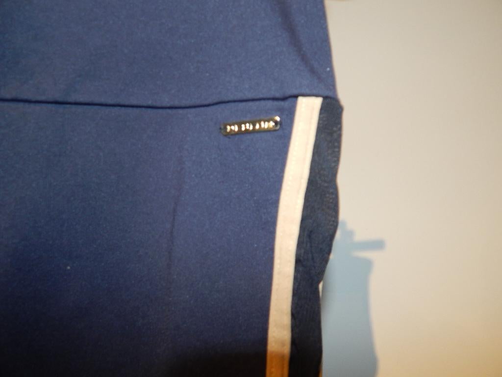 Deblon fijne stretch broek legging voile zijkanten kleur L, Verzenden, Zwart, Maat 42/44 (L), Zo goed als nieuw