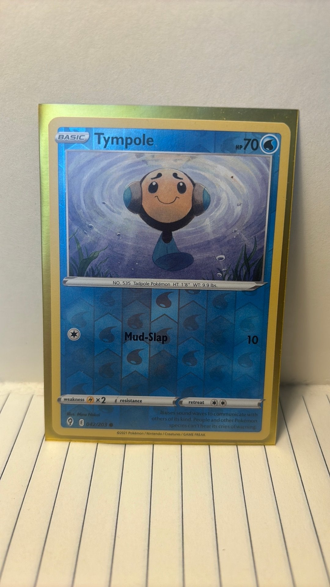 Tympole 042/203 evolving skies reverse holo pokemon kaart, Ophalen of Verzenden, Nieuw