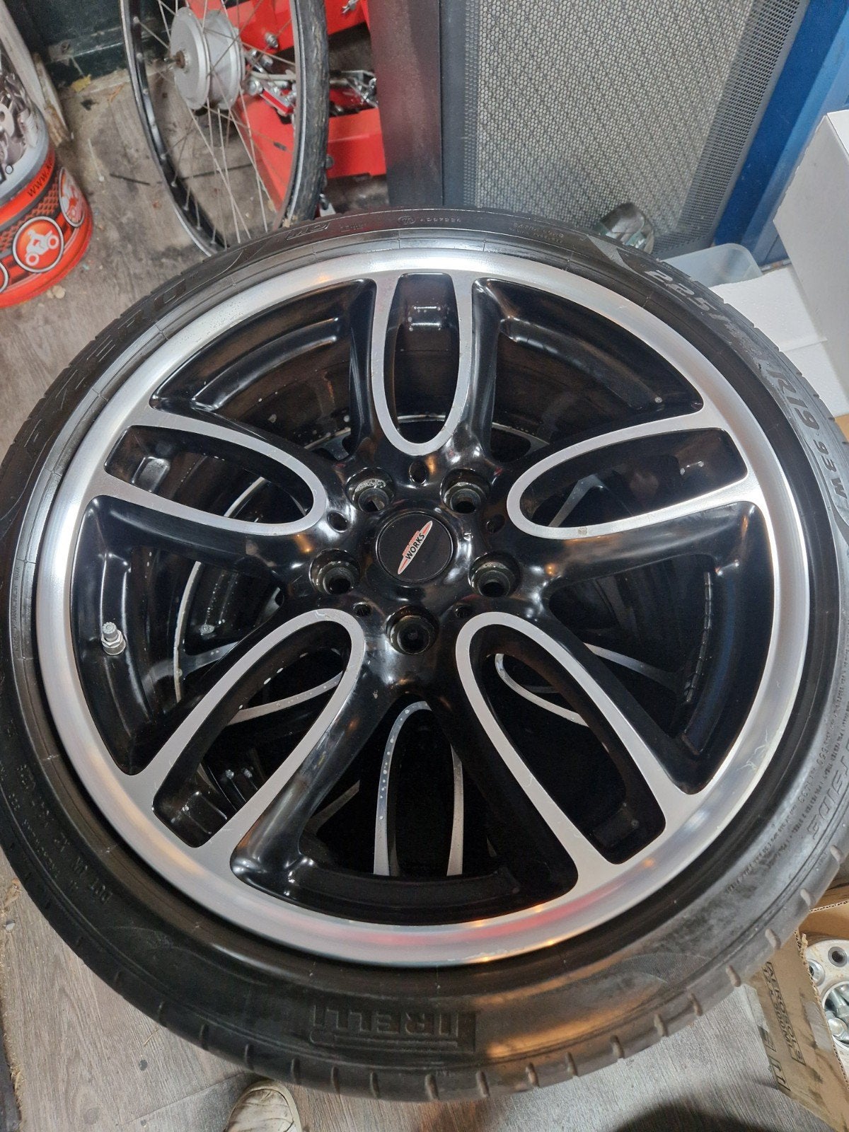 JCW 19 inch velgen 5x120 met 5x112 spacers, Ophalen, 18 inch, Gebruikt, Banden en Velgen
