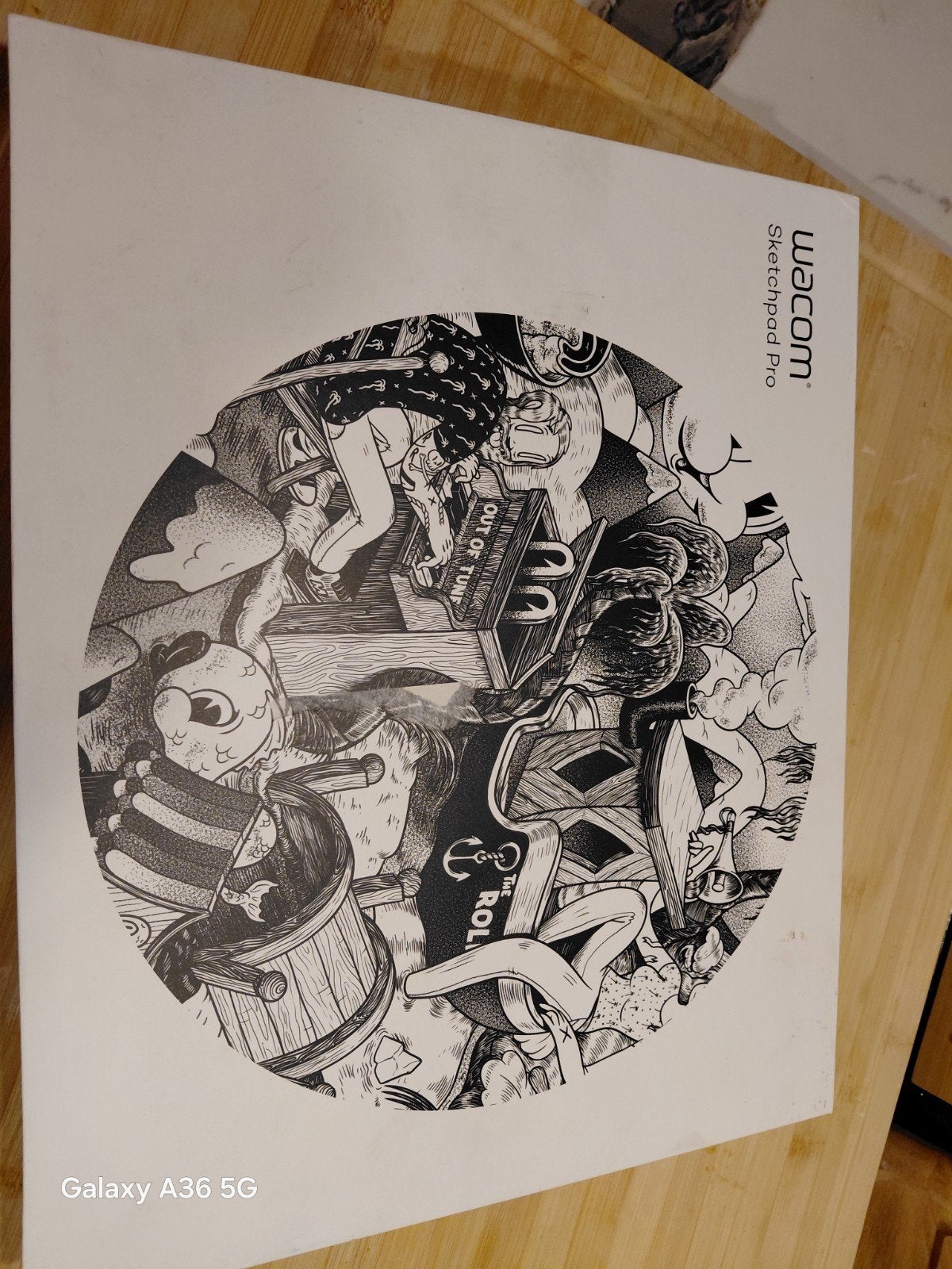 Wacom Sketchpad Pro - Digitale schetsblok, Computers en Software, Multi-touch, Ophalen of Verzenden, Zo goed als nieuw, Draadloos