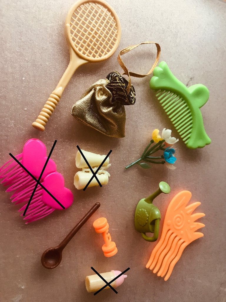 Miniatuur speelgoed accessoires voor poppenhuis, Ophalen of Verzenden, Gebruikt, Poppenhuis