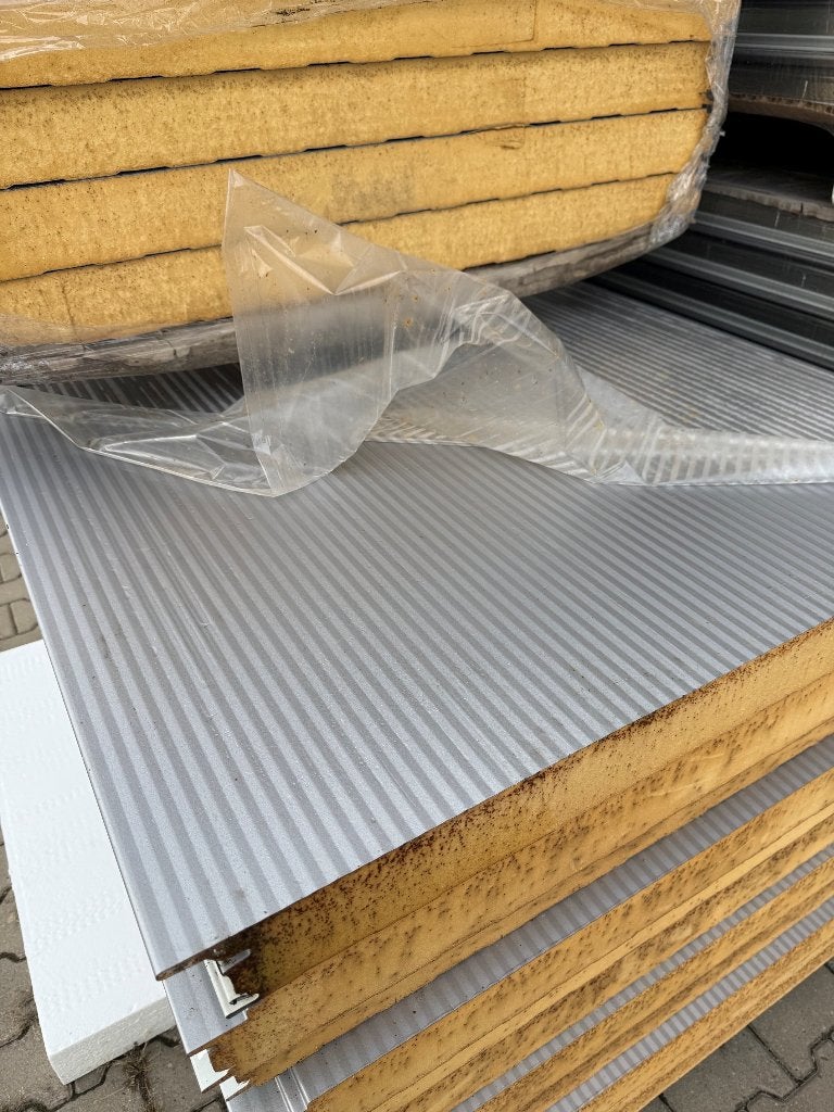 Sandwichpanelen 80mm RAL9007 microrib wandpaneel 36x 6450mm, Ophalen, Nieuw, Overige materialen, 50 tot 100 mm