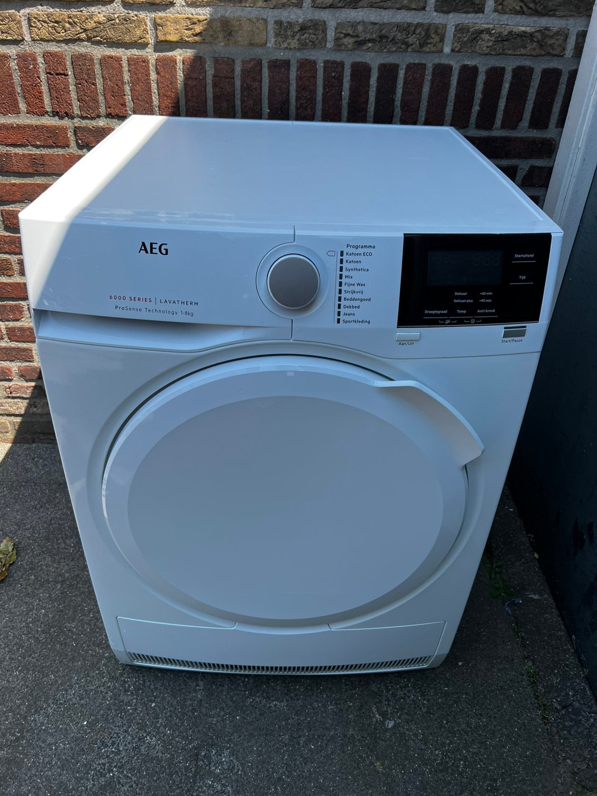 AEG 8KG Condens Droger, Witgoed en Apparatuur, Wasdrogers, Ophalen, 8 tot 10 kg, Zo goed als nieuw, 85 tot 90 cm