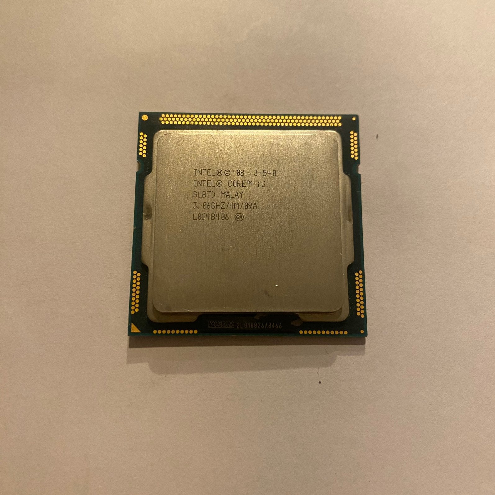 intel Core i3-540 Dual-Core @3,06GHz ( LGA 1156 ), Computers en Software, Processors, Gebruikt, 2-core, 3 tot 4 Ghz, Ophalen of Verzenden