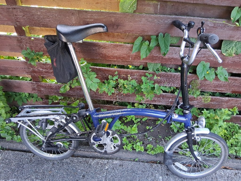 Brompton Vouwfiets 3 v, Fietsen en Brommers, Fietsen | Vouwfietsen, Ophalen, Gebruikt, Brompton, 16 tot 18 inch