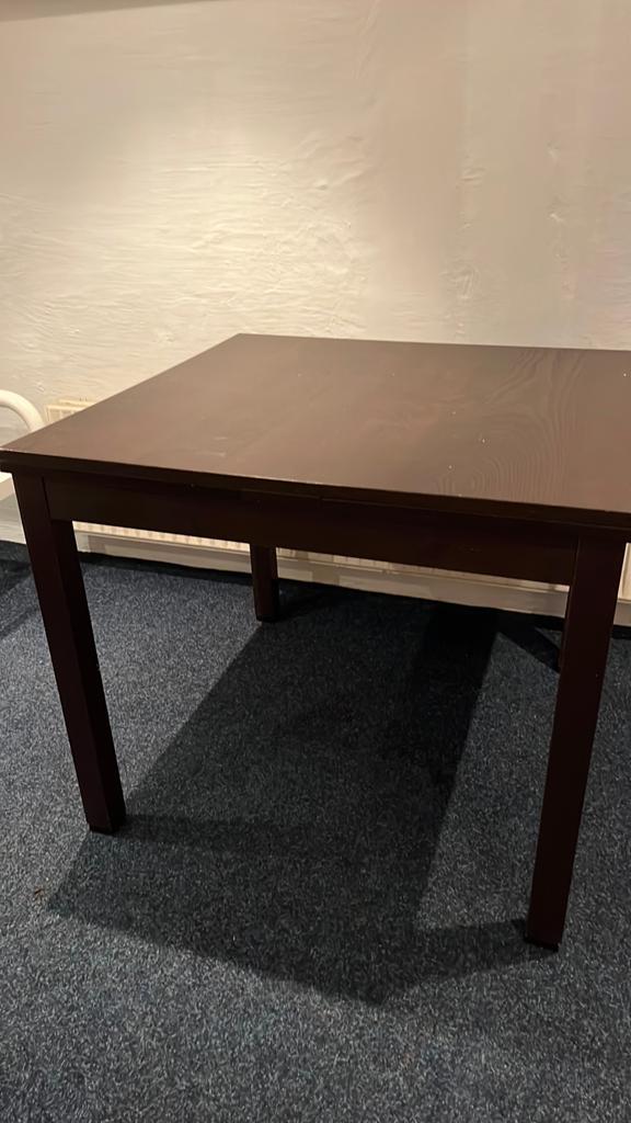 IKEA Bjursta uitschuifbare eettafel - 90x90/170x90 cm, Ophalen, Gebruikt, 50 tot 100 cm, 150 tot 200 cm