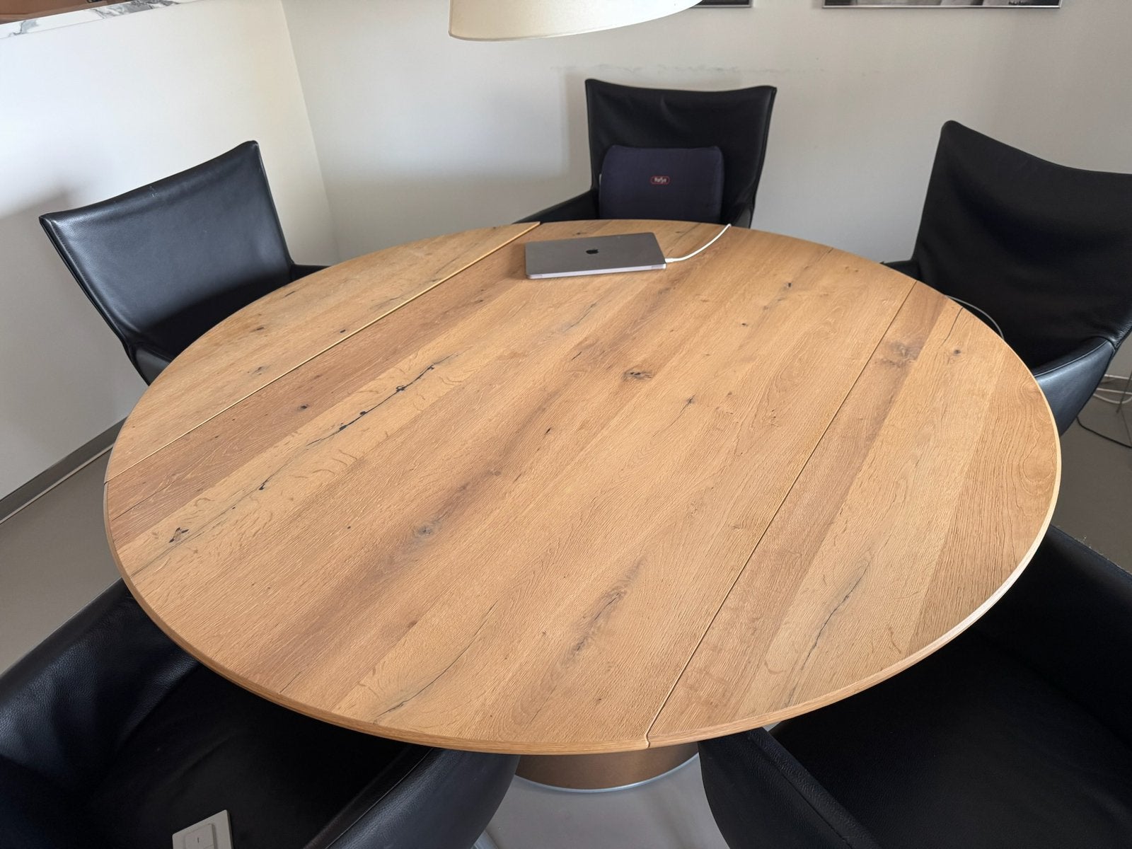Uitschuifbare eettafel van eikenhout, merk Venjakob, Huis en Inrichting, Tafels | Eettafels, Ophalen, 100 tot 150 cm, 150 tot 200 cm