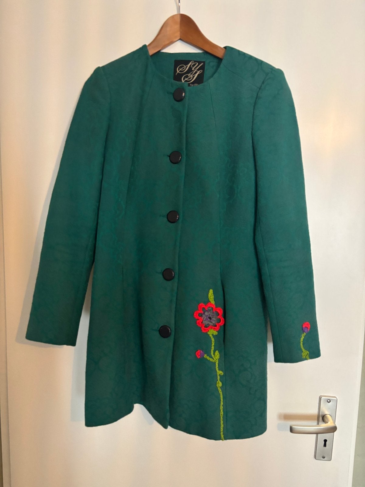 Steps trenchcoat blazer jas Aqua groen mtXS(34) izgs, Ophalen of Verzenden, Zo goed als nieuw, Maat 34 (XS) of kleiner, Groen