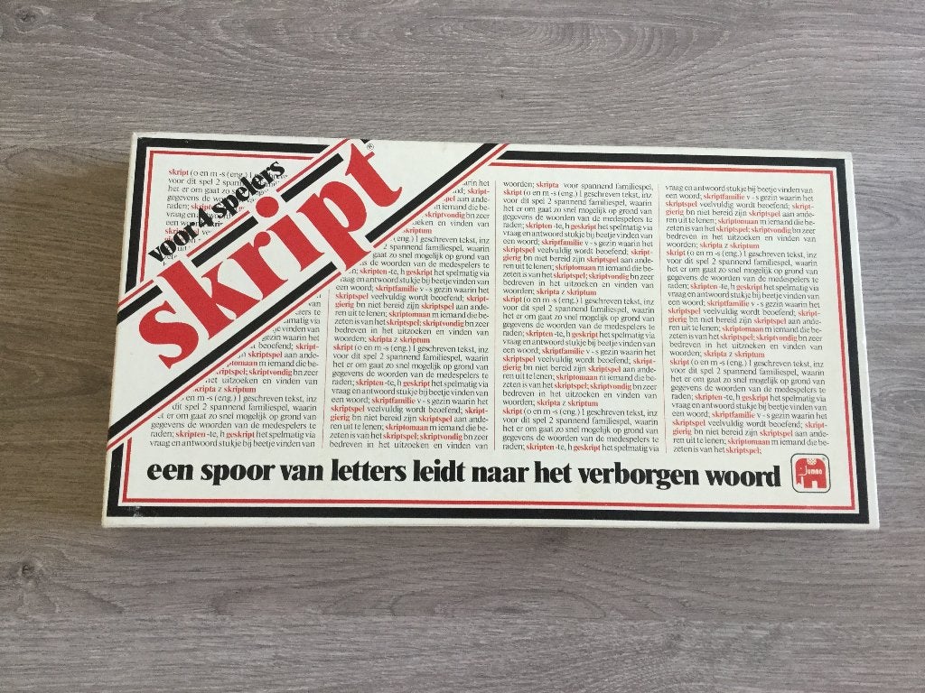 Skript bordspel - Een spoor van  verborgen letters, Een of twee spelers, Ophalen of Verzenden, Gebruikt, Jumbo
