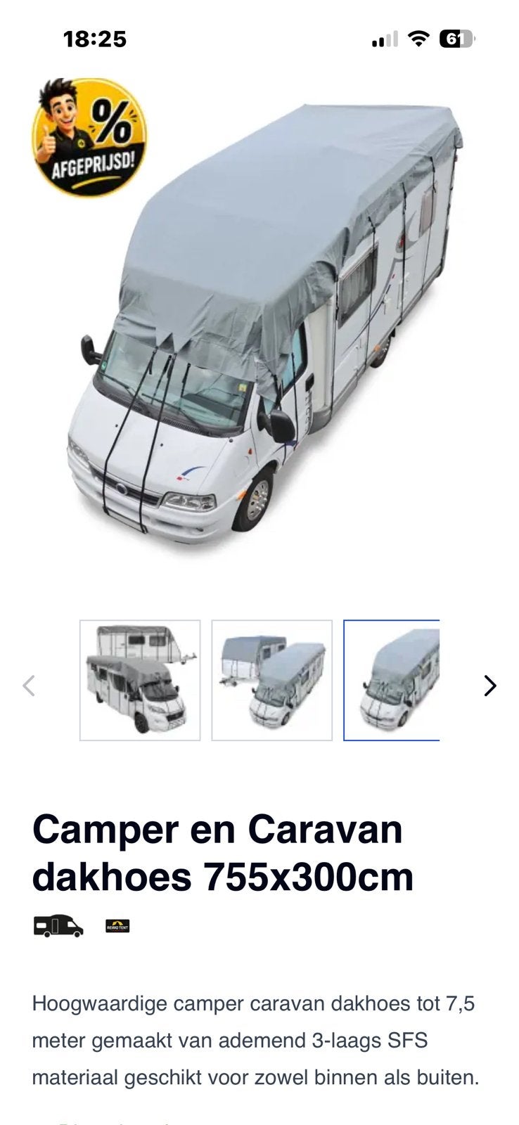 Camper/caravan hoes, Ophalen, Nieuw