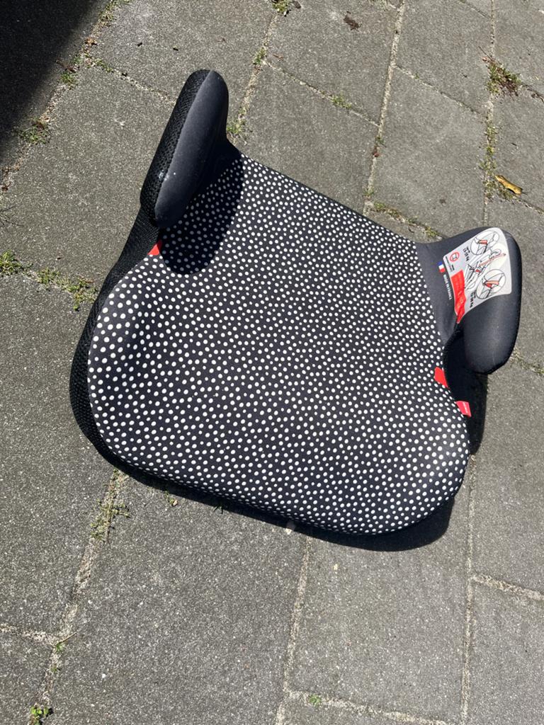Zwart/wit zitverhoger Hema - Gebruikt, 15 t/m 36 kg, Ophalen, Overige merken, Gebruikt