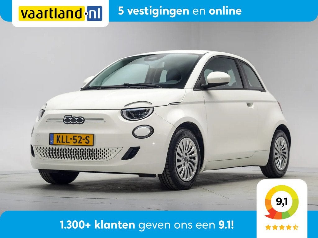 Fiat 500E 24 kWh 3-Fase [ Apple/Android Clima Verkeersbordhe, Auto's, Fiat, Bedrijf, Te koop, 500E, ABS, Airbags, Airconditioning