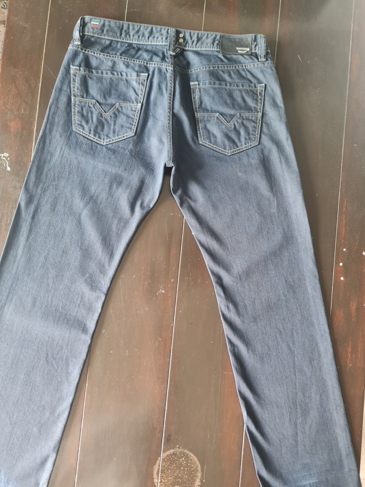 CLASSIC DIESEL LARKEE REGULAR STRAIGHT JEANS SIZE 34/34, Ophalen of Verzenden, Zo goed als nieuw, Blauw, W33 - W34 (confectie 48/50)