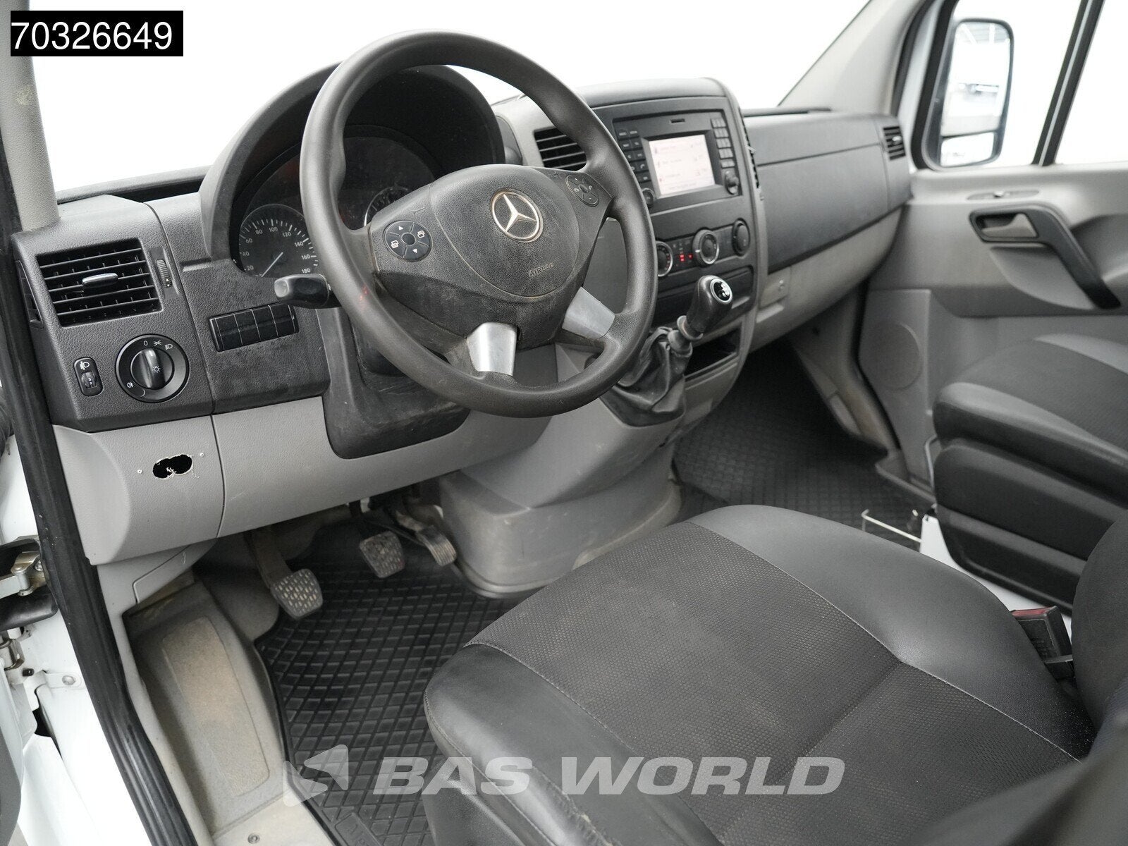 Mercedes Sprinter 314 CDI Dubbel Cabine Open Laadbak 3,5t Tr, Auto's, Stof, Gebruikt, Euro 6, Wit