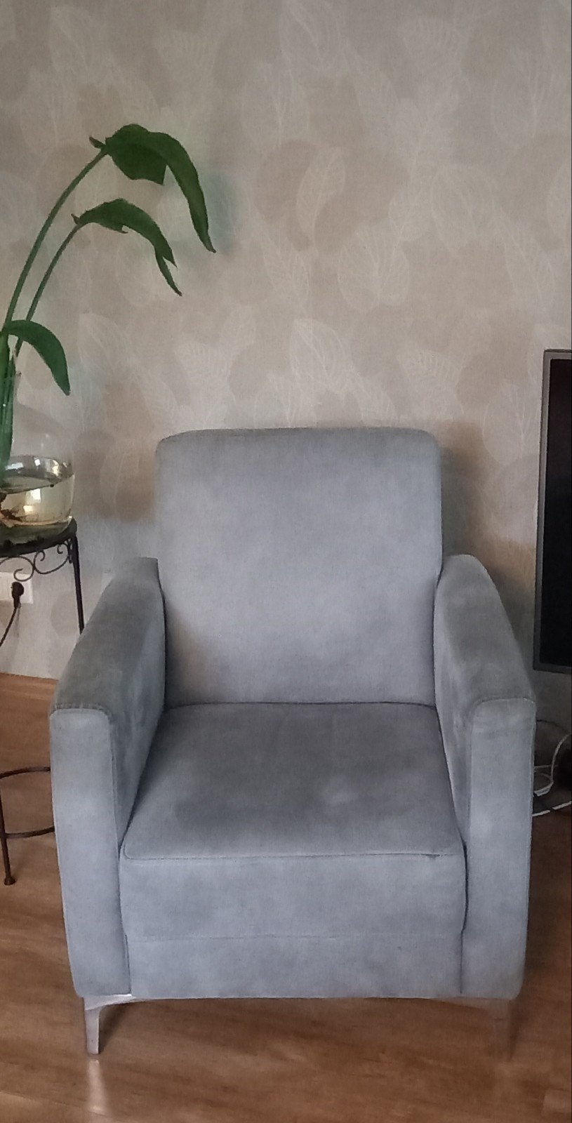 Gratis stoel, Huis en Inrichting, Stoelen, Ophalen of Verzenden, Gebruikt, Grijs, Eén