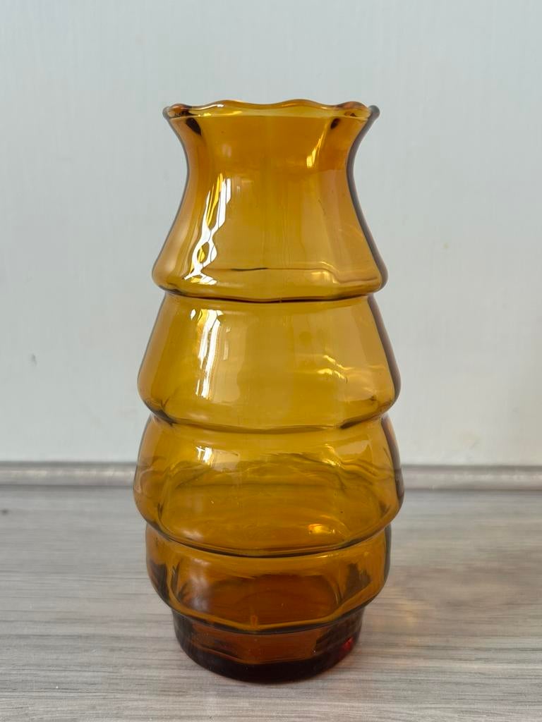 Verreries Doyen Art Deco vaas glas 1930's, Ophalen of Verzenden