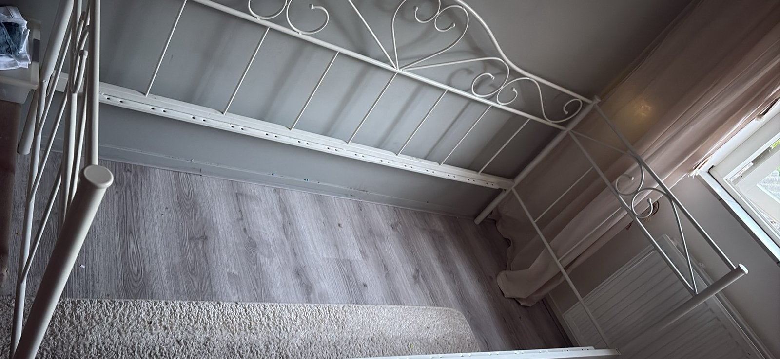 Meisjes bed ombouw, Ophalen, Tweepersoons, Hout