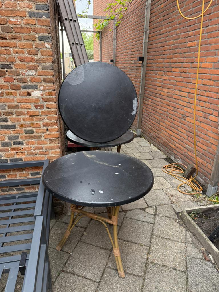 Terras tafels horeca, Tuin en Terras, Tuintafels, Ophalen, Gebruikt, Rechthoekig
