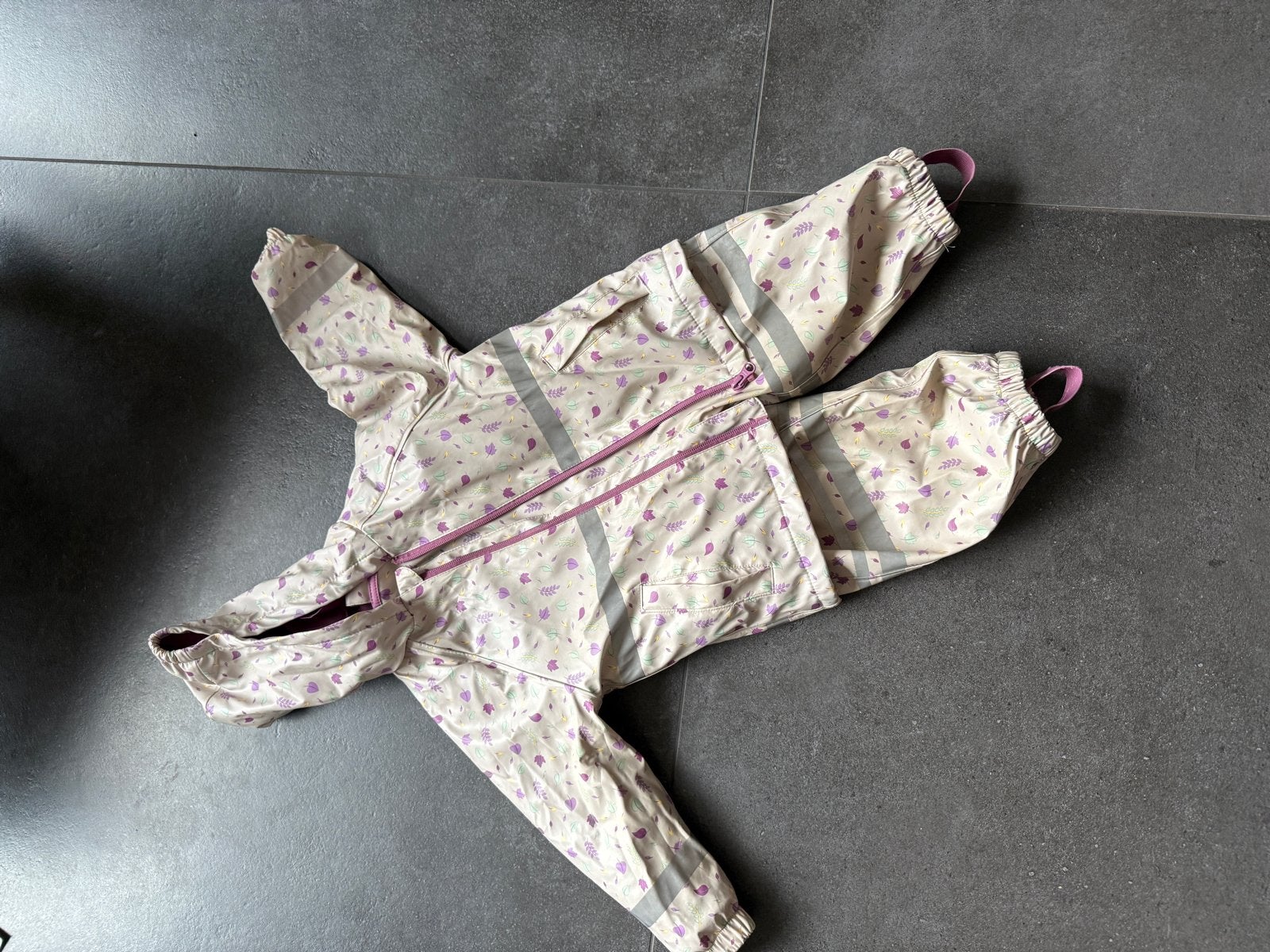 Regenpak met fleece voering maat 86/92, Ophalen, Gebruikt, Jongetje of Meisje, Pakje
