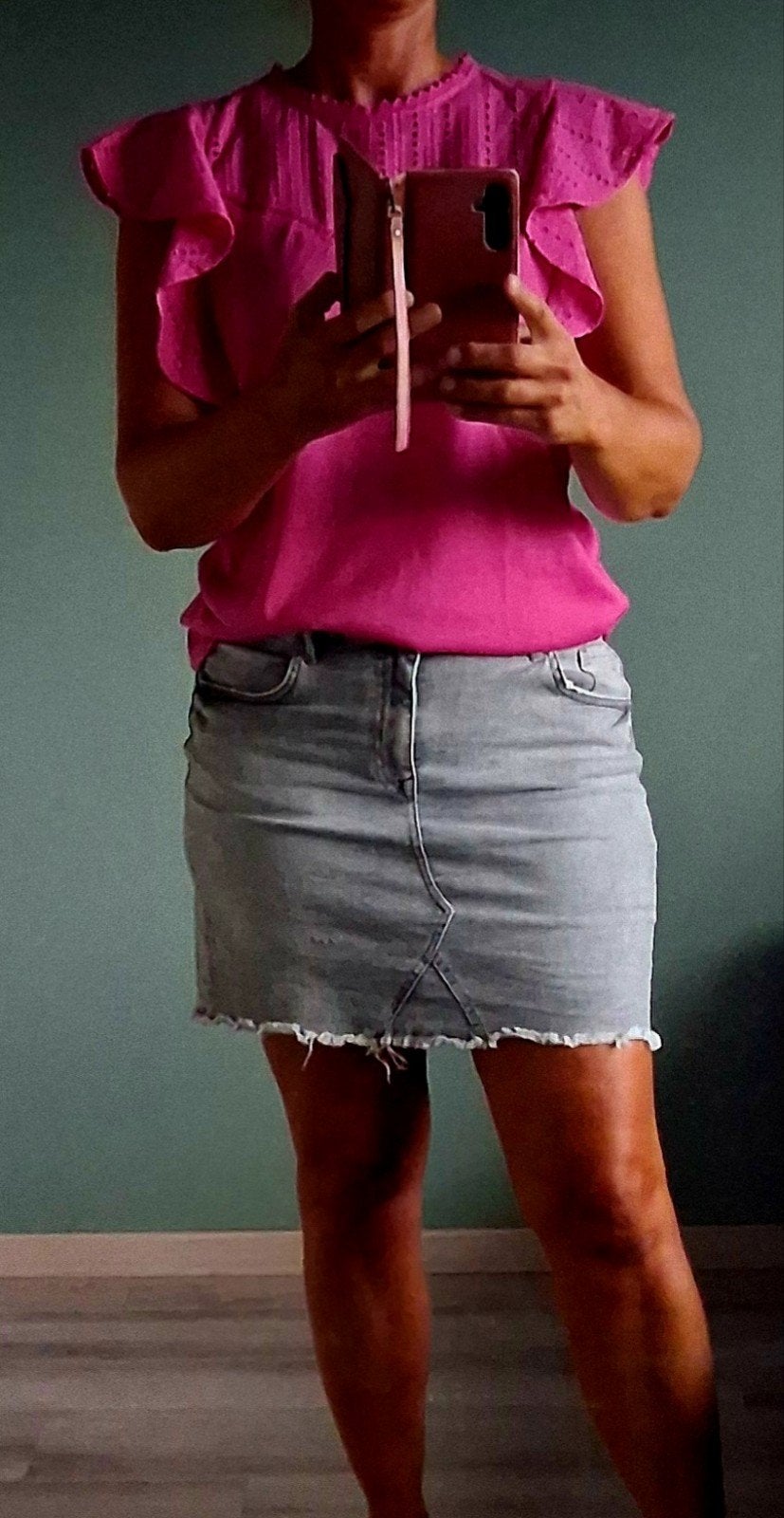 NIEUW fuchsia roze franjes t shirt top maat M, Maat 38/40 (M), Nieuw, Ophalen of Verzenden, Korte mouw
