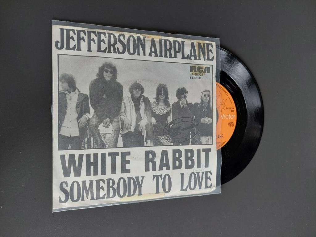 Jefferson airplane white rabbit, Cd's en Dvd's, Vinyl Singles, Ophalen of Verzenden, Gebruikt, 7 inch, Single
