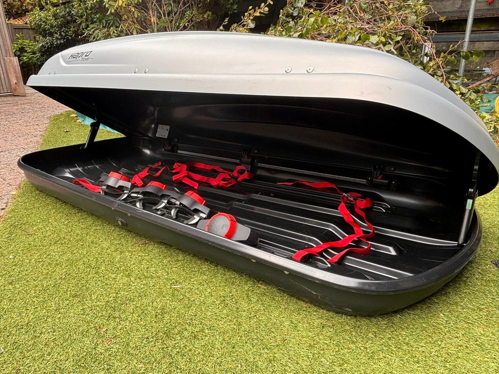 Hapro traxer dakkoffer 6.6, 410 liter, Auto diversen, Dakkoffers, Ophalen, Zo goed als nieuw