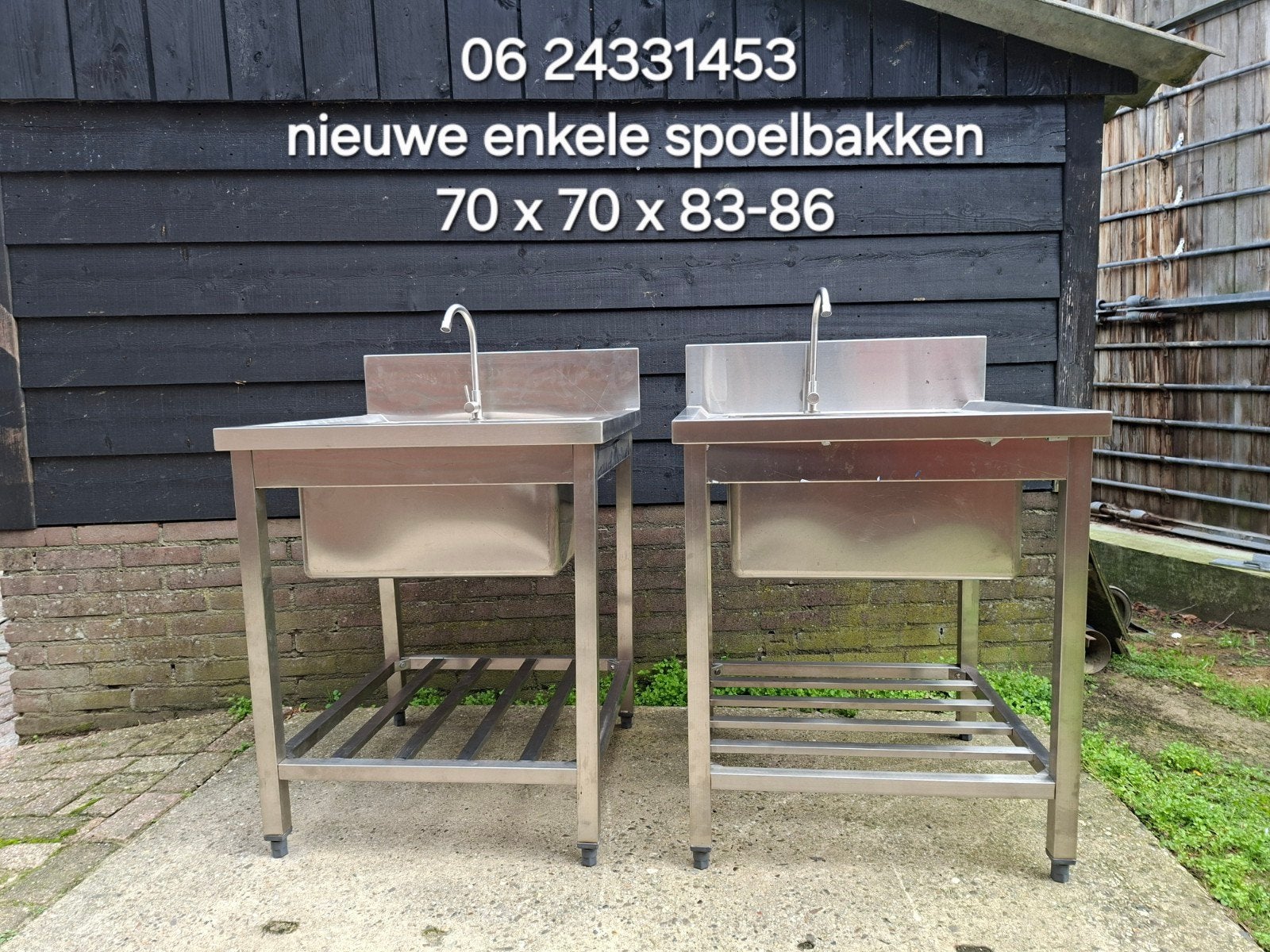 splinternieuwe spoelbakken met koud water kraan, Ophalen, Nieuw