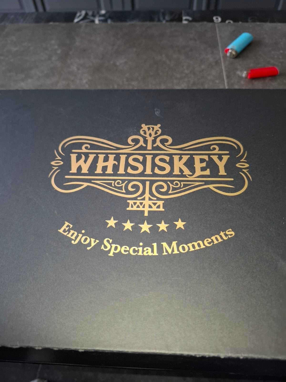 Whiskey Karaf Set met Glazen en Accessoires, Ophalen of Verzenden, Zo goed als nieuw, Meerkleurig, Glas