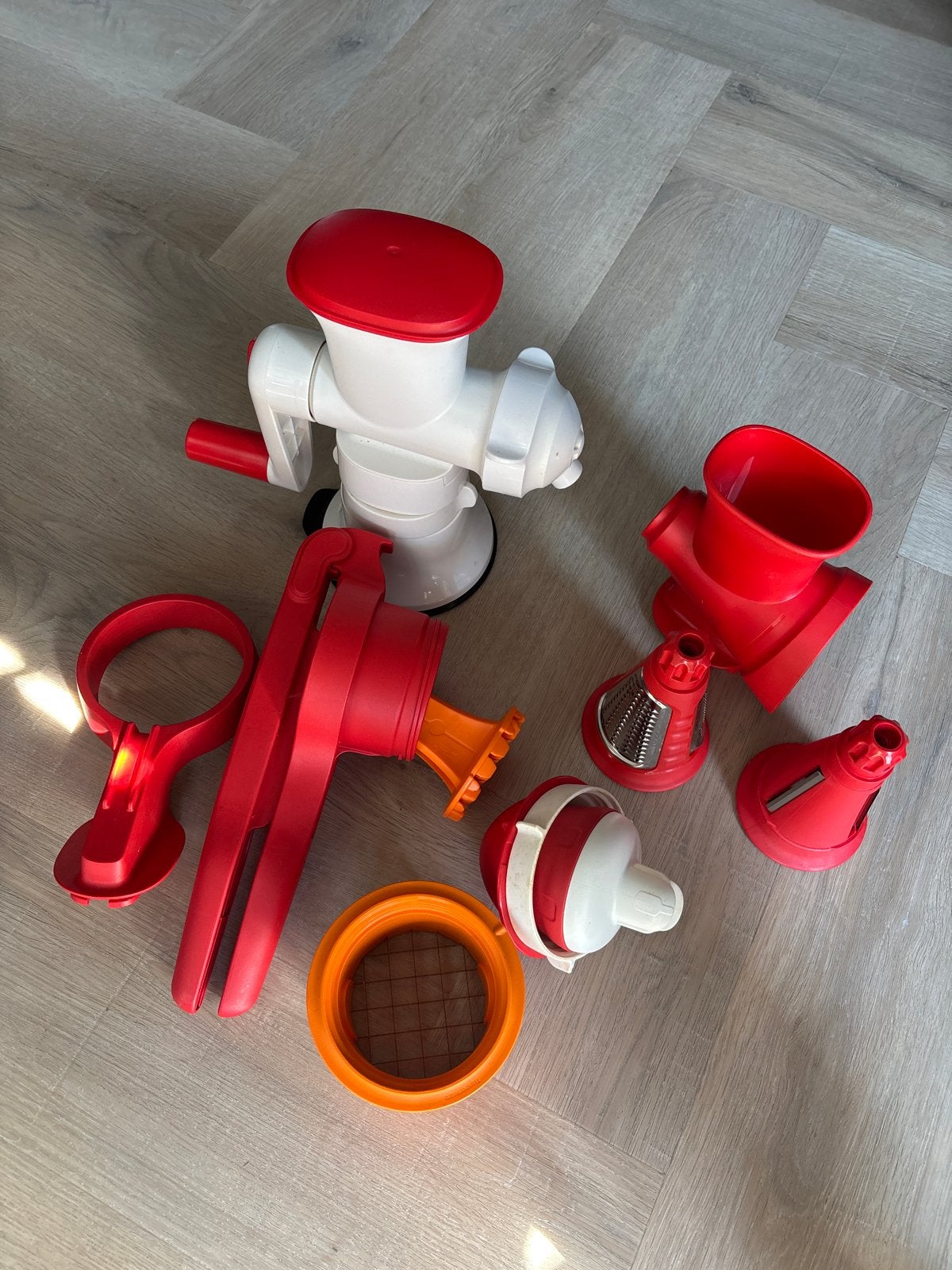 Tupperware Adaptachef set: patatsnijder, citruspers, raspen, Ophalen, Gebruikt, Overige typen, Vaatwasserbestendig