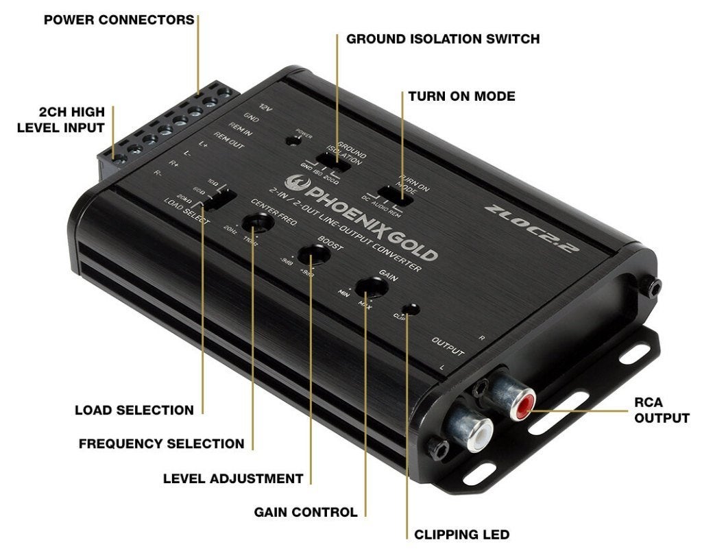 Phoenix Gold ZLOC2.2 high end Hi-Lo converter Bass Cube, Hifi-Focus, Aalsmeerderweg 173 1432 CL, Aalsmeer, Nieuw, Ophalen of Verzenden