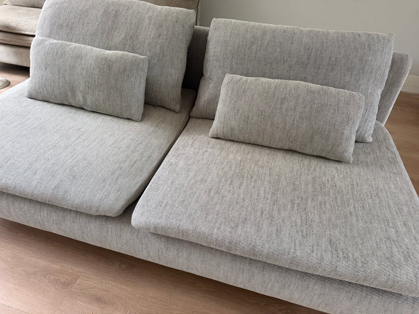 IKEA SÖDERHAMN 3-zitsbank – Viarp beige/bruin – nette staat, 150 tot 200 cm, Driepersoons, 75 tot 100 cm, Ophalen of Verzenden
