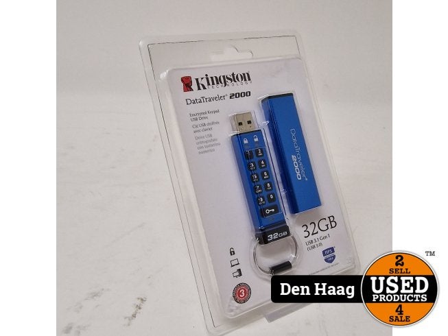 Kingston Technology Datatraveler 2000 32GB | Nieuw!, Computers en Software, Kingston, Zo goed als nieuw, Support@kingston.com