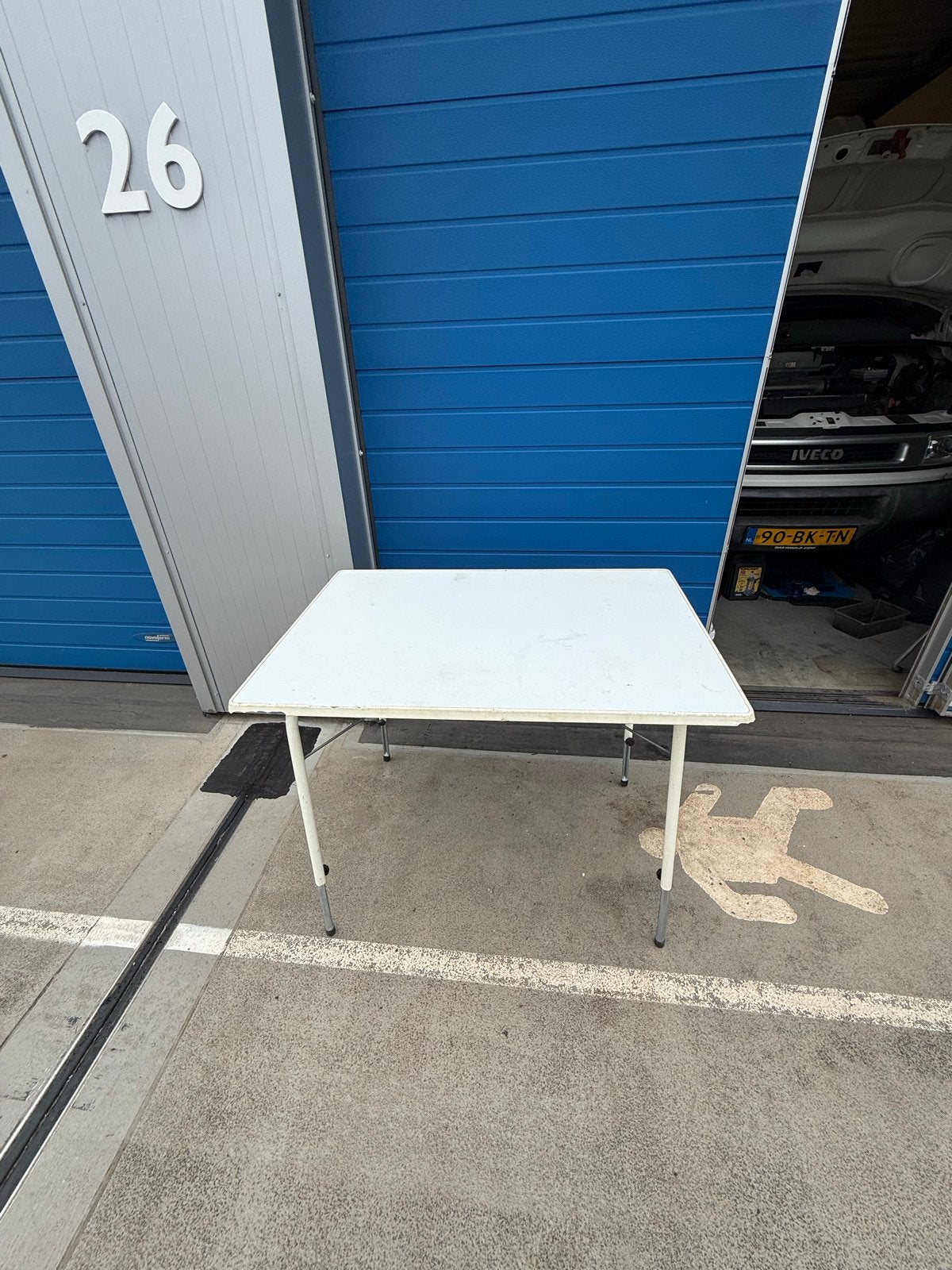 Camping vouwtafel - Gebruikt, maar functioneel, Ophalen, Zo goed als nieuw, Campingtafel