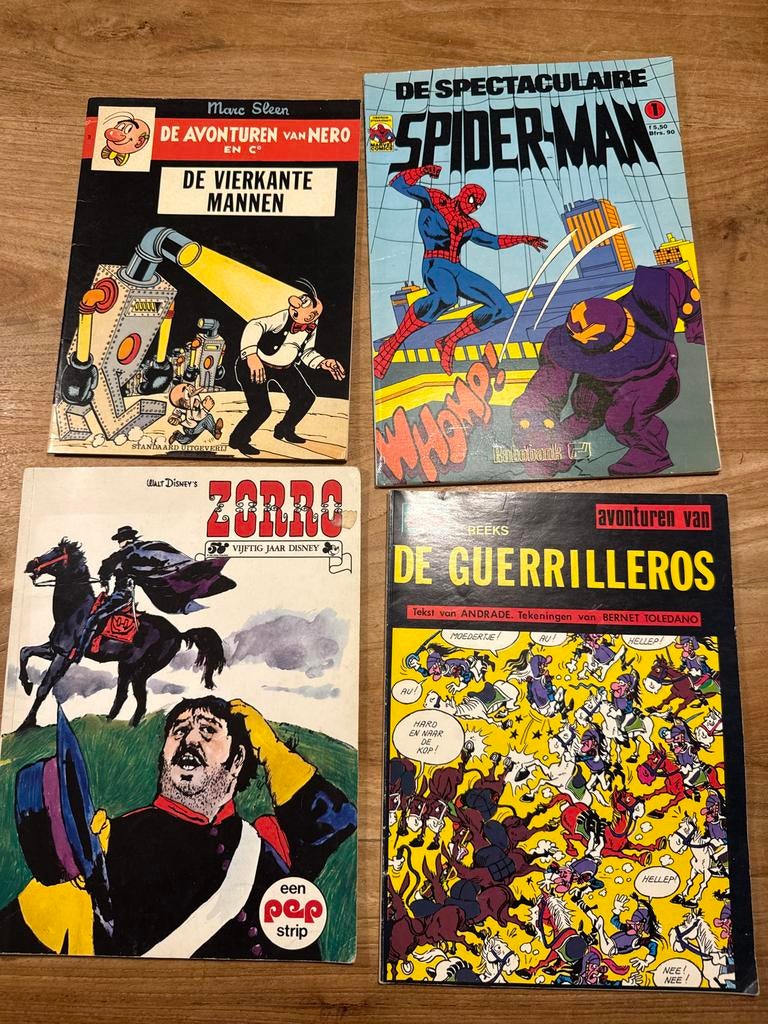 Diverse stripboeken: Nero, Spider-Man, Zorro, Guerrilleros, Boeken, Meerdere stripboeken, Ophalen, Gelezen