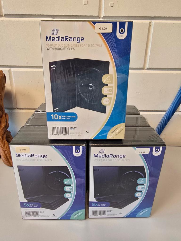 7x MediaRange BOX30/BOX33 DVD Cases, CD doosjes, Computers en Software, Beschrijfbare discs, Ophalen of Verzenden, Nieuw, Dvd