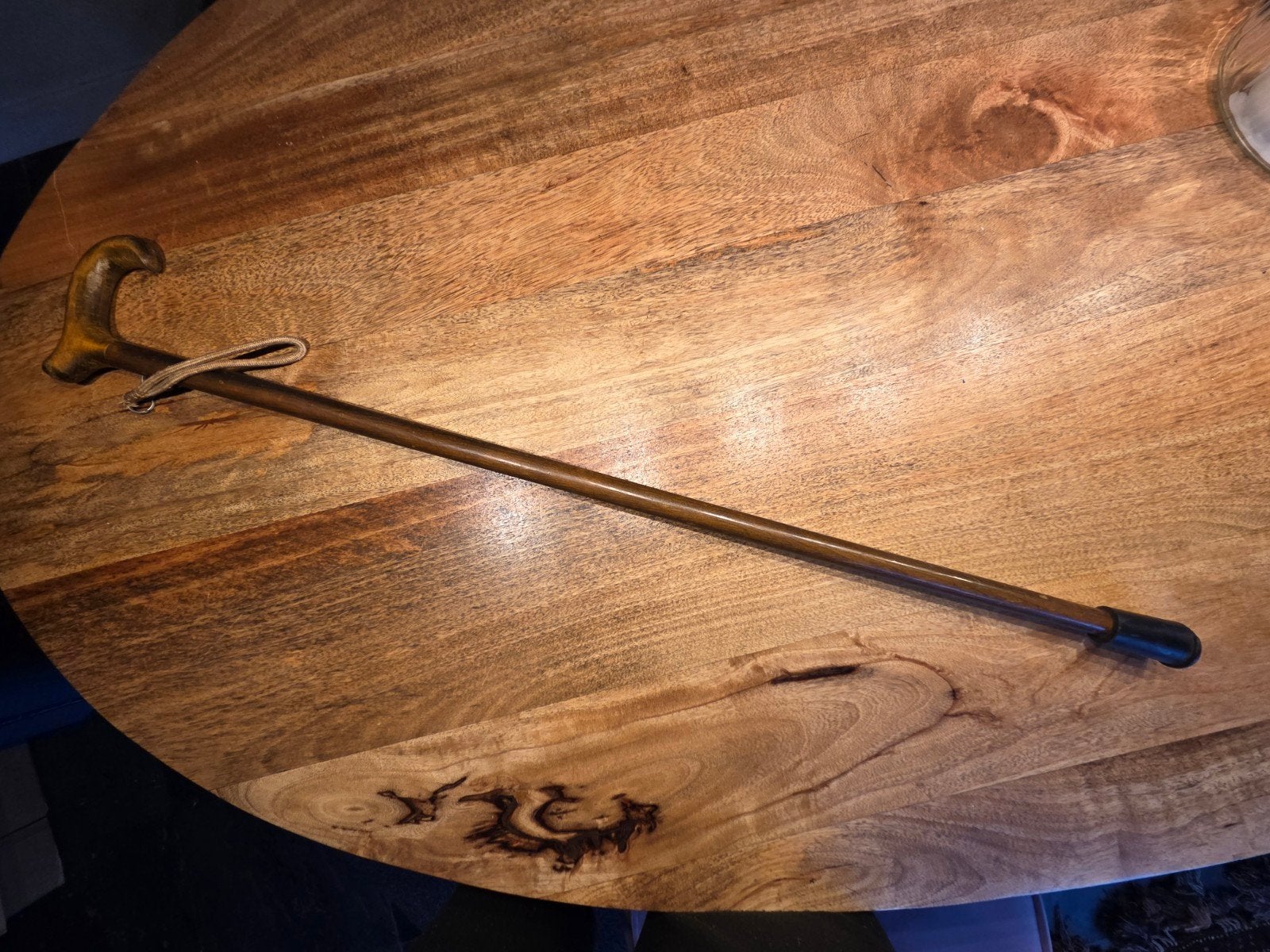Klassieke houten wandelstok met Derby-handvat, Ophalen of Verzenden, Gebruikt