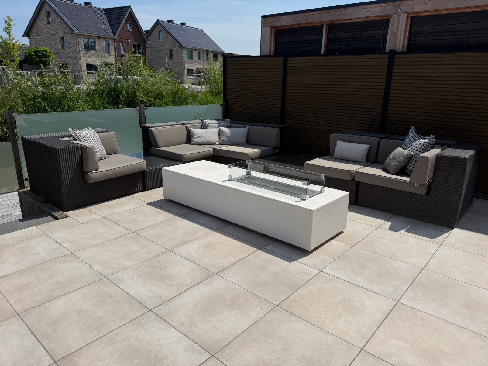 Luxe Borek loungeset / tuinset – Inclusief alle kussens, Tuin en Terras, Tuinsets en Loungesets, Ophalen, Zo goed als nieuw, Wicker
