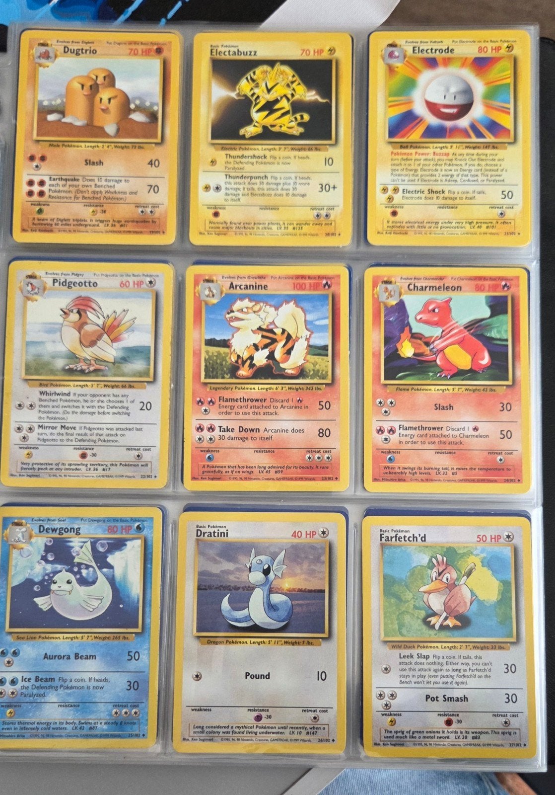 Grote collectie Pokémon kaarten (Base Set, Jungle, Fossil)