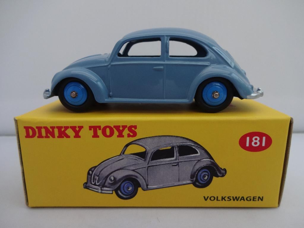 Volkswagen VW Kever (0vaal) Blauw nr:181 van Dinky Toys 1:43, Hobby en Vrije tijd, Modelauto's | 1:43, Ophalen of Verzenden, Nieuw