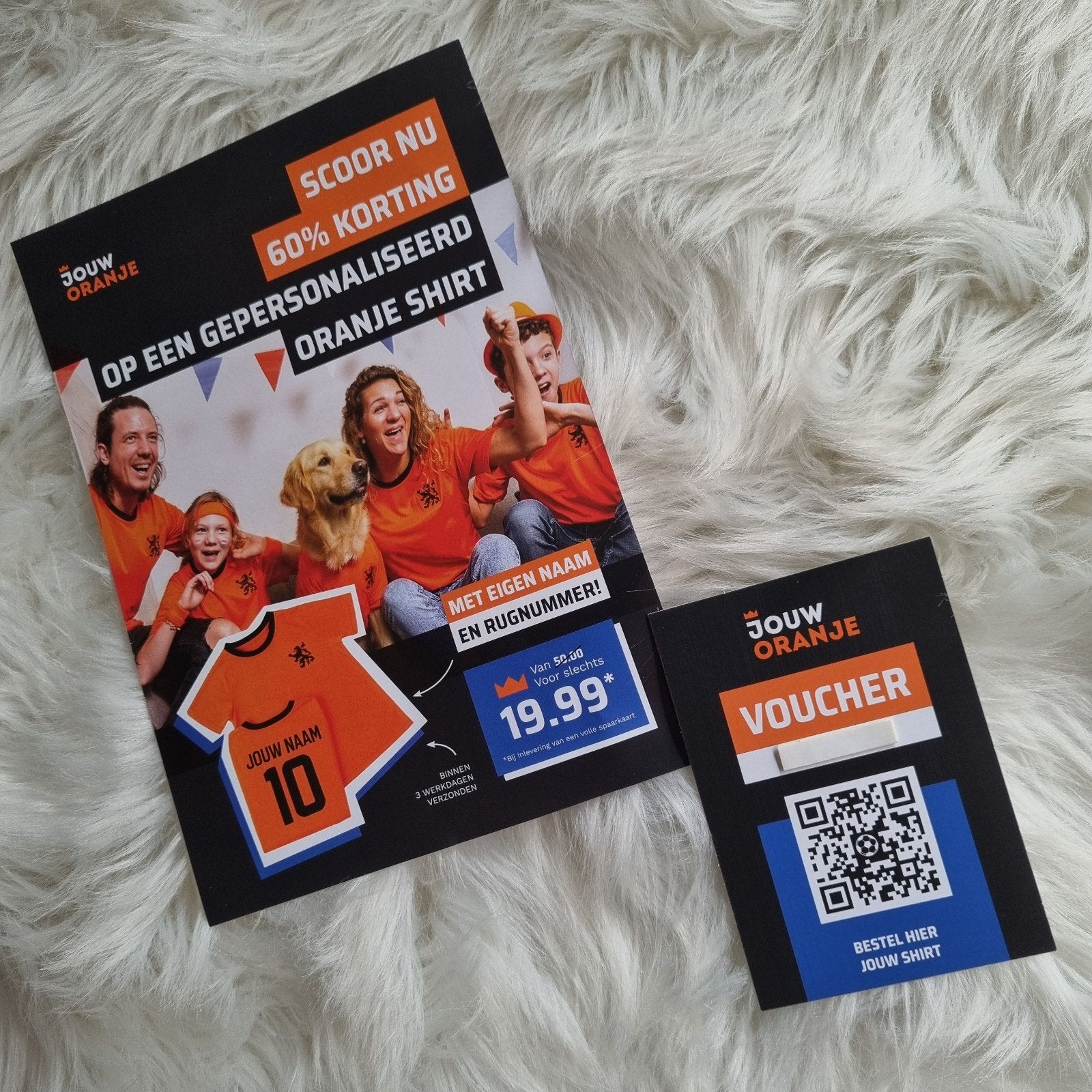 Albert Heijn JouwOranje shirt met eigen naam en rugnummer!, Verzamelen, Supermarktacties, Albert Heijn, Ophalen of Verzenden