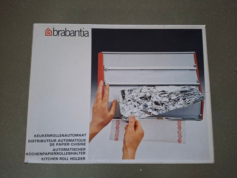 Brabantia Keukenrolhouder en Foliedispenser - Nieuw in doos, Overige typen, Nieuw, Ophalen of Verzenden, Metaal