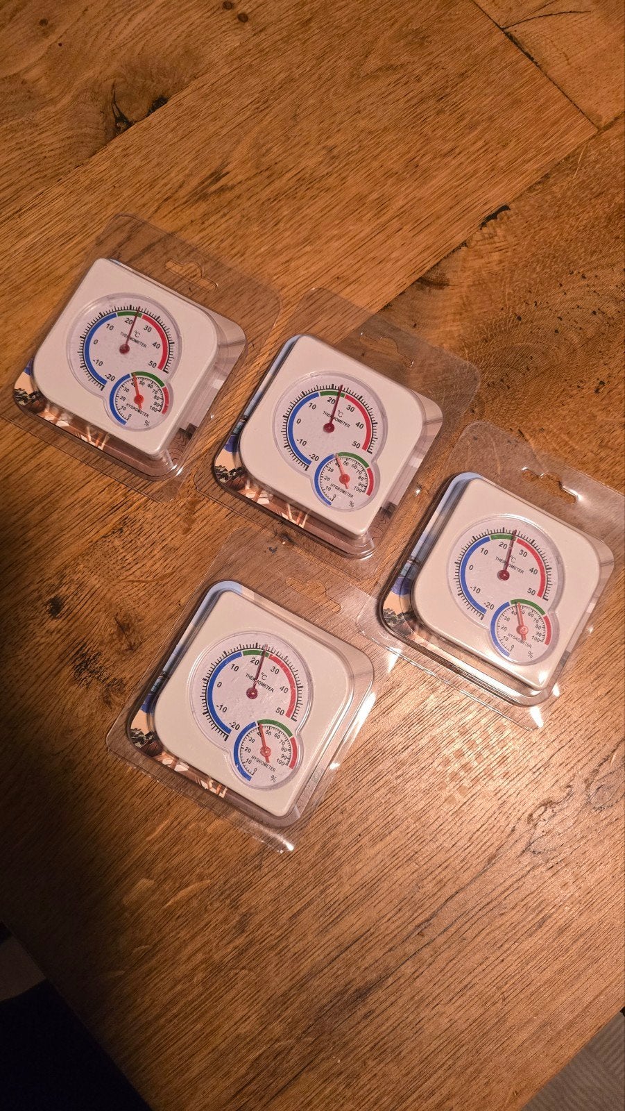 4 stuks Hygrometer Thermometer voor binnen en buiten, Audio, Tv en Foto, Ophalen of Verzenden, Nieuw