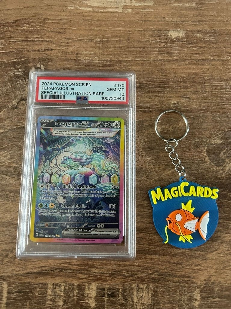 SCR170 Terapagos ex PSA10 - Voor 85% van Lowest CM!, Ophalen of Verzenden, Nieuw, Losse kaart, Foil