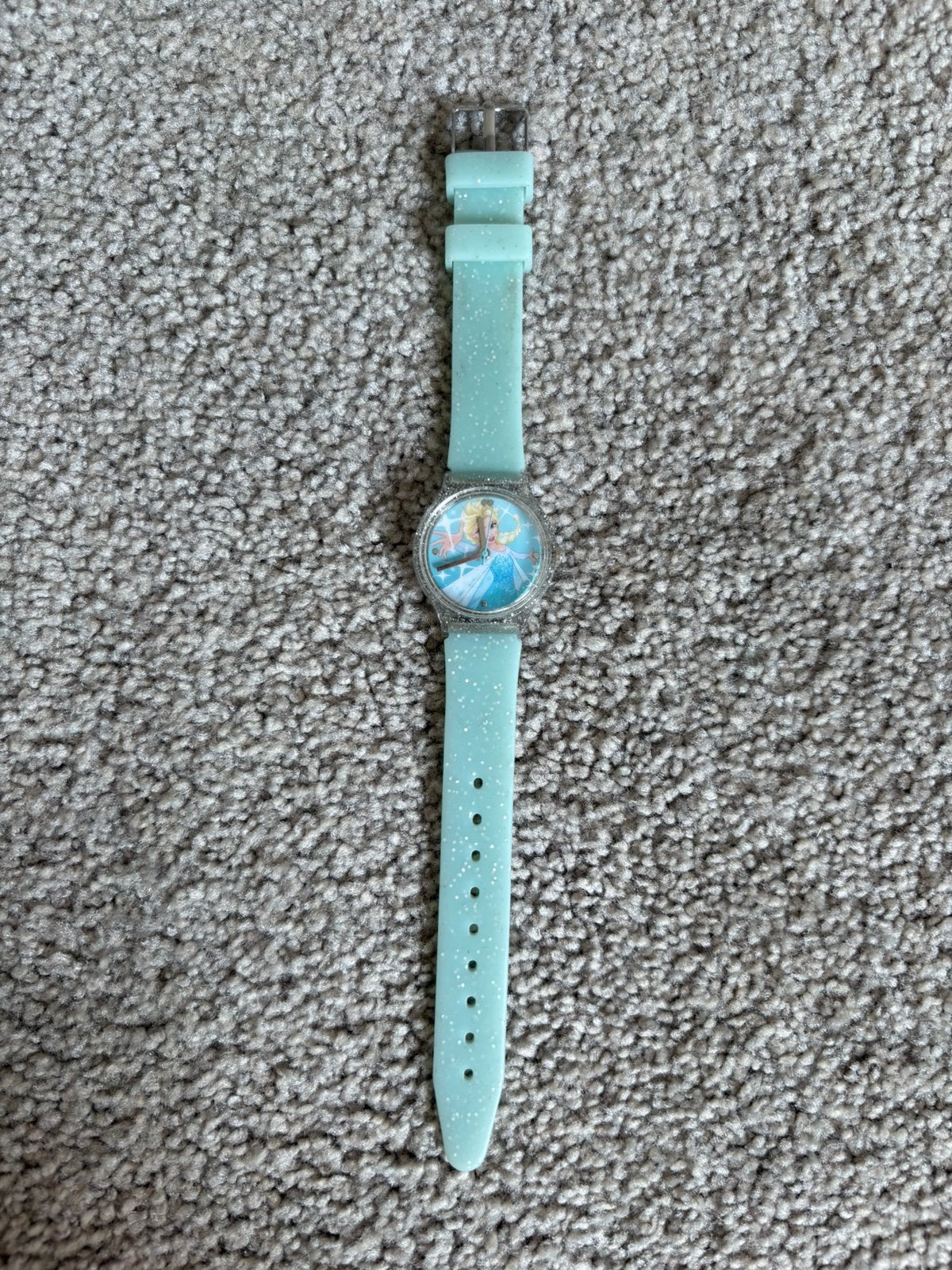 Horloge Frozen, Sieraden, Tassen en Uiterlijk, Horloges | Kinderen, Ophalen of Verzenden, Zo goed als nieuw, Blauw, Meisje