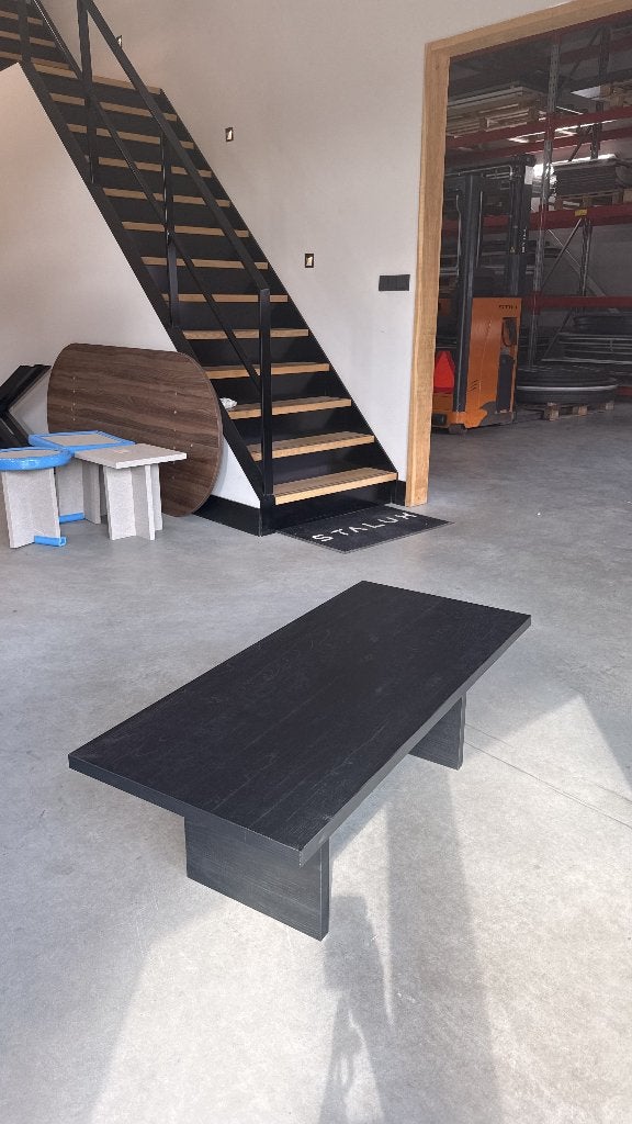 Zwarte Eiken Melamine Tafel - Ophalen in Wekerom, Ophalen, Nieuw, 50 tot 100 cm, 150 tot 200 cm
