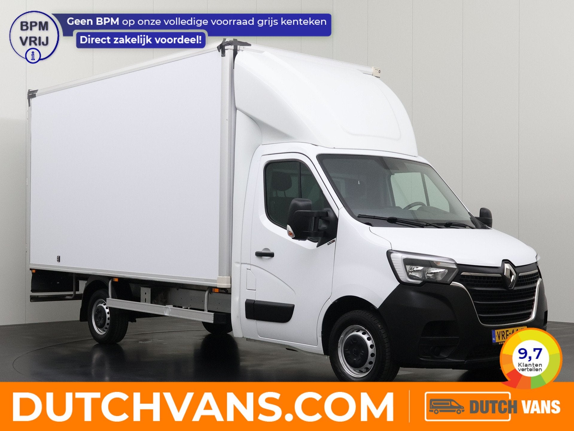Renault Master 2.3DCi 165PK Bakwagen+Laadklep | 2.35 Hoog |, Voorwielaandrijving, Dealer onderhouden, Euro 6, 4 cilinders